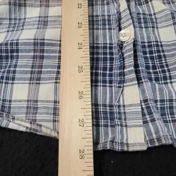 Liz Claiborne Womens Button Up Blouse Multicolor Size 1X Cotton Blend Stretch - Picture 4 of 12